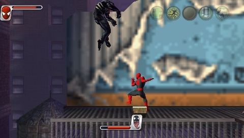 Spiderman: Web of Shadows screenshot 3 for PSP